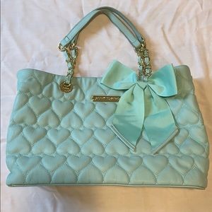 Mint Green Betsey Johnson tote bag